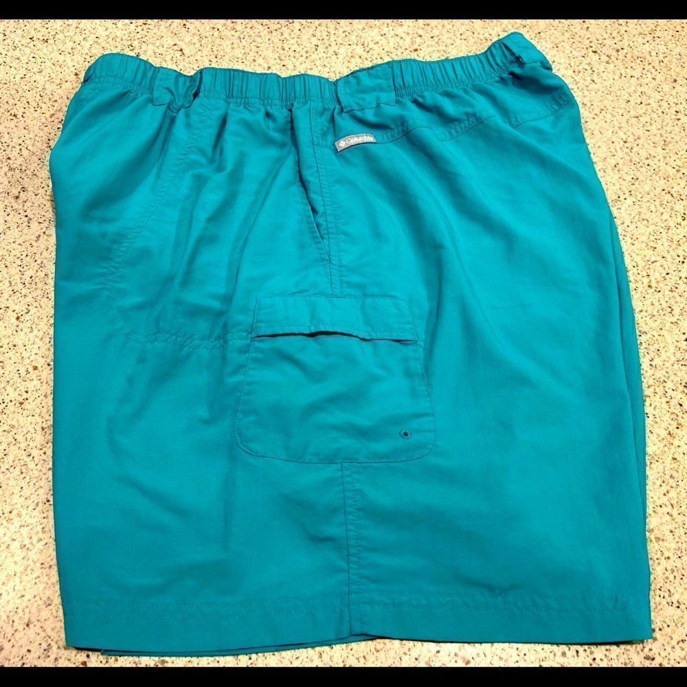 COLUMBIA Vtg Aqua Swimming Trunks Hiking SHORTS MEN'S XL.